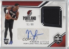 2019-20 Panini Chronicles Limited Rookie Jersey 51/99 Nassir Little Auto 00a6
