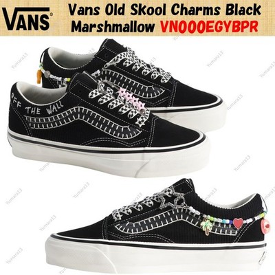 Vans Old Skool Charms Black Marshmallow VN000EGYBPR Herren Gr.