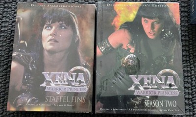 Xena Warrior Princess Staffel 1 + 2 DVD Boxen Deluxe Edition OVP