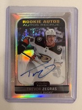 2021-22 O-Pee-Chee Platinum Rainbow Rookie Autographs Trevor Zegras R-TZ