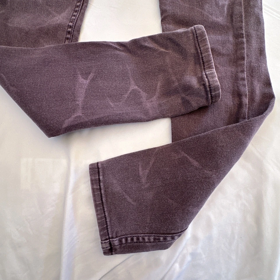 Винтажные мужские джинсы Lip Service Rude 28x32 фиолетовый узкий деним рокабильность гранж Y2K - Изображение 4 из 4