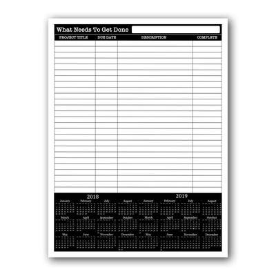 R2H Methods What Needs To Get Done Dry Erase Planner On ArtPlexi
