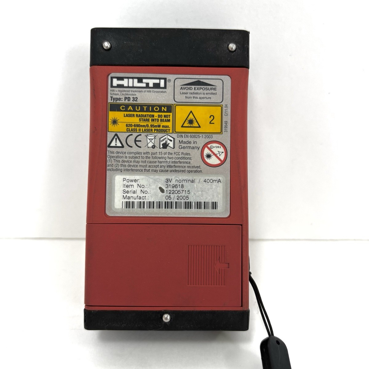 USED Hilti PD 32 Range Meter Measuring Distance Tool w/ Case PD32