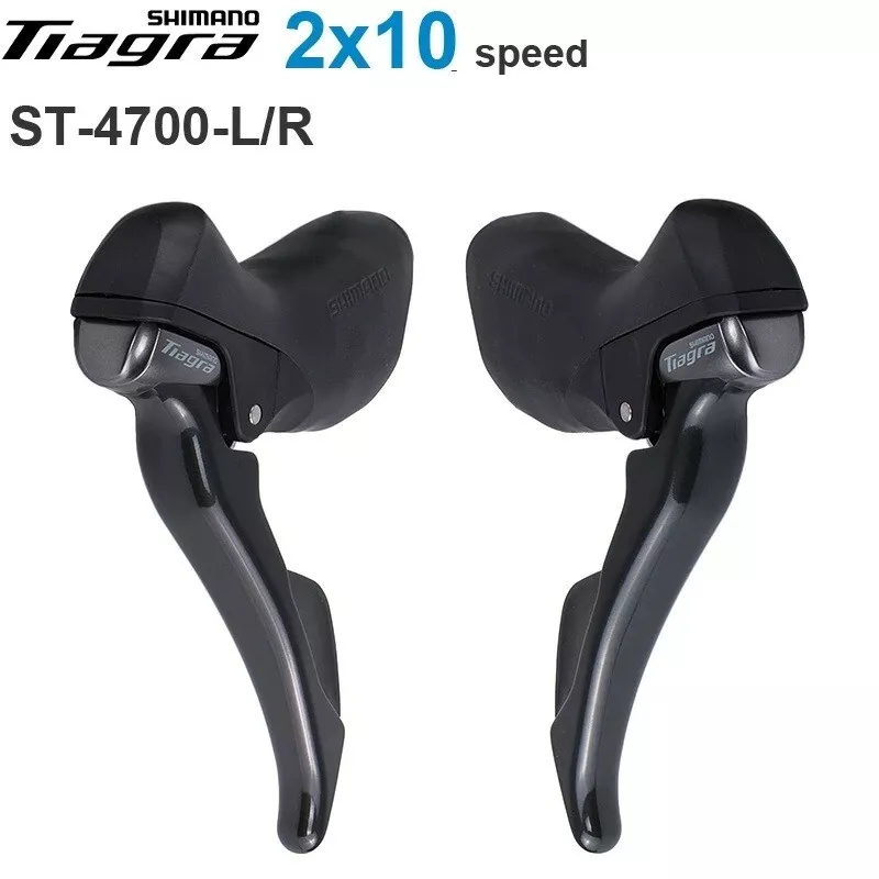 Shimano Tiagra ST-4700 STI-2x10-speed Road Shifter Set-Left&Right for Rim Brakes Shimano Tiagra ST-4700 STI-2x10-speed Road Shifter Set-Left&Right for Rim Brakes