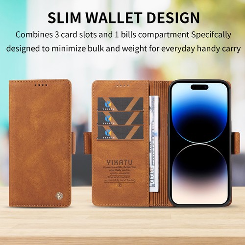 For Samsung A10 A20 A8 A5 Skin Feel PU Leather Flip Wallet Case Phone Case Cover - Picture 8 of 20