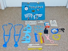 Vintage 1960s Canadian Hasbro Playtime Junior Doctor Kit with Some Accessories