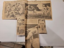 Indians Training Camp 1935 Al Milnar Charles George Steve Sundra Joe Vosmik 