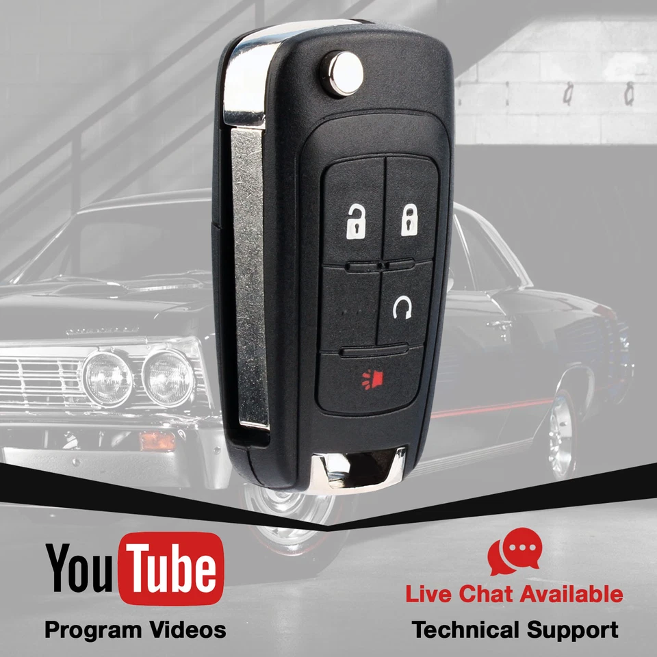 For 2010 2011 2012 2013 2014 2015 2016 Chevrolet Equinox Remote Flip Key Fob - Image 3 of 4