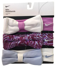 Nike Newborn Baby Girls Bow Headbands 3-Pack Set One Size New