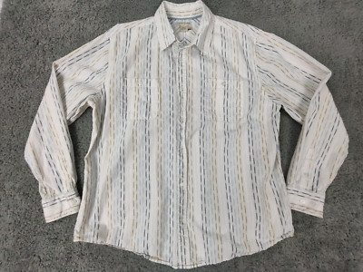 Carbon 2 Cobalt Shirt Men's L Long Sleeve Button Up Multi Color Cotton #133423