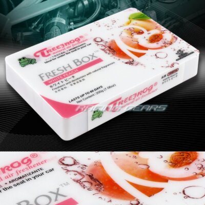 TREE FROG WHITE PEACH NATURAL EXTREME CAR AIR FRESHENER FRESH BOX MINI UNIVERSAL
