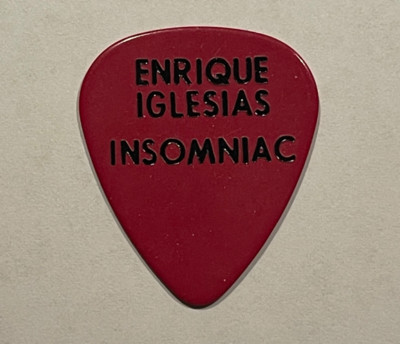 Enrique Iglesias Guitar Pick 2007 Insomniac World Tour His Stage