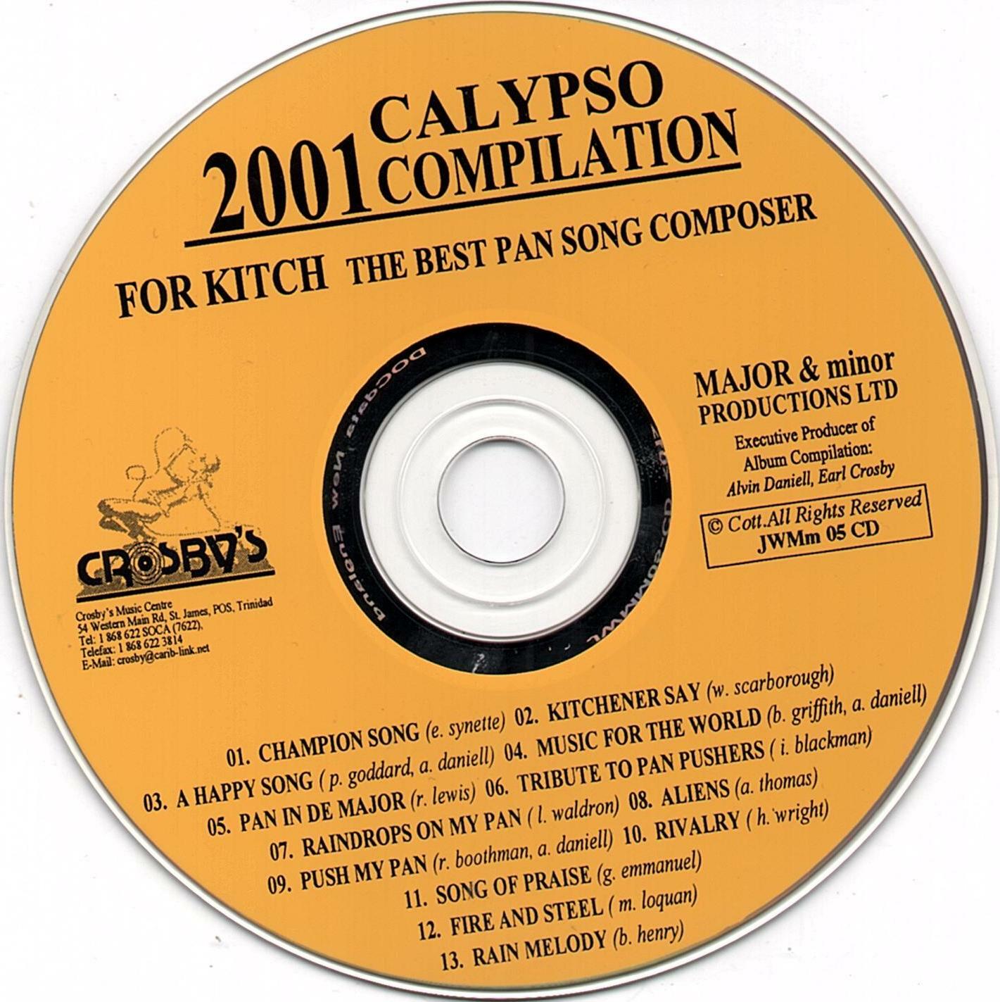 2001 CALYPSO COMPILATION FOR KITCH the best pan song composer eBay