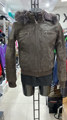 BATA Lederjacke Für Damen In Echtem Leder Dunkelgrau Gr. 48 PGE034LZ
