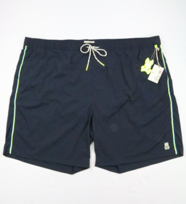 Psycho Bunny Swim Trunks Mens 5XL Navy Blue Auburn Mesh Lined Embroidered
