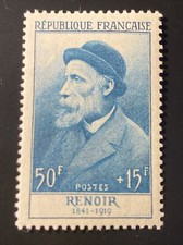 Timbre 1032 - Célébrités Françaises XII Au XX S. - À. Renoir - Charnière - 1955