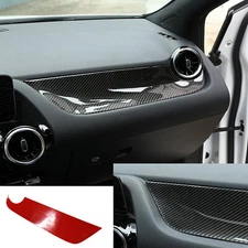 Real Carbon Passenger Copilot Dash Panel Cover Trim Fits 20-25 X247 GLB250 GLB35