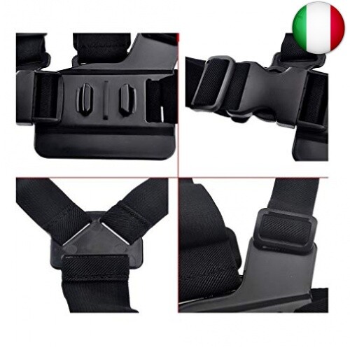 Imbracatura da Petto Supporto da Petto Compatibile con GoPro Hero e Action - Foto 5 di 7