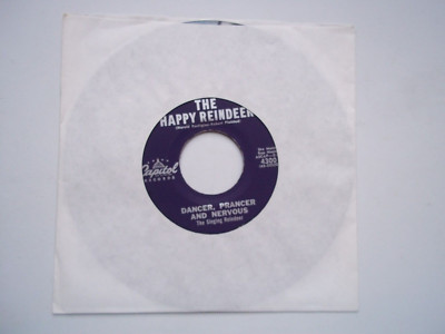 DANCER PRANCER AND NERVOUS The Happy Reindeer / Dancer's Waltz 45 RPM 7'' Record