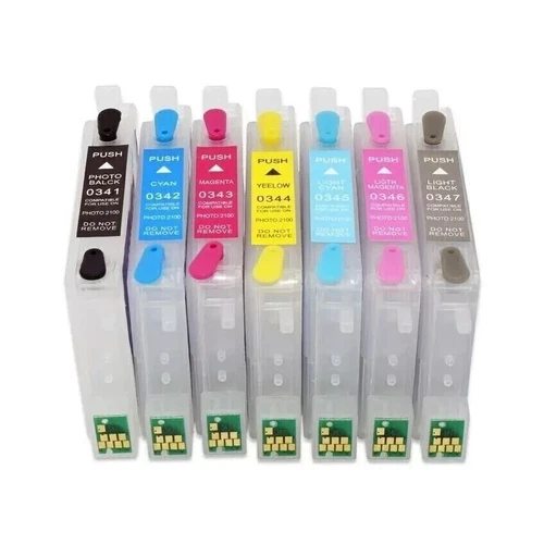 Refillable Ink Cartridge T0341 - T0347 with ARC Chip for Stylus Photo 2100 2200 - Picture 2 of 6