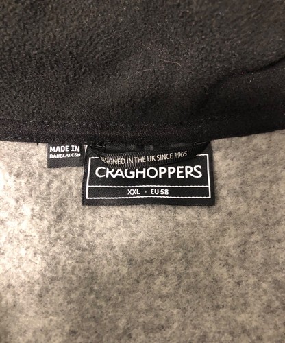 CRAGHOPPERS ETNA GRIS CREMALLERA COMPLETA INFORMAL POLAR CHAQUETA SUDADERA CON RIBETE NEGRO 2XL - Imagen 2 de 8