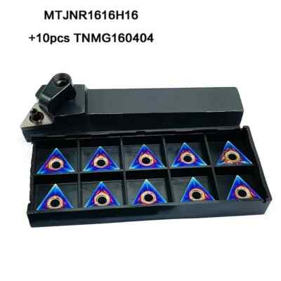 16*100MM MTJNR CNC Lathe Turning cutting Tool whit TNMG160404 Carbide Insert USA