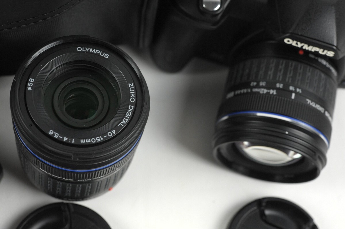 Olympus E-510 Digital Camera 14-42mm & 40-150 mm Zoom w/case | eBay