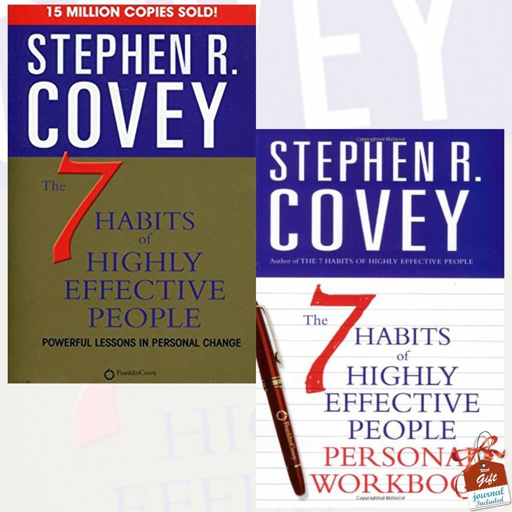 7 Habits of Highly Effective People,Personal Workbook 2 Books SetWith Gift Journ