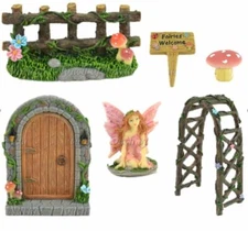 Fairy Garden Kit , Beginners Fairy Garden Kit, Pink  Fairy Garden Kit, Gift Idea