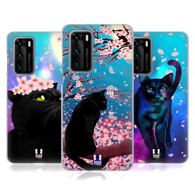 HEAD CASE DESIGNS CATS AND BLOSSOMS SOFT GEL CASE FOR HUAWEI PHONES 4