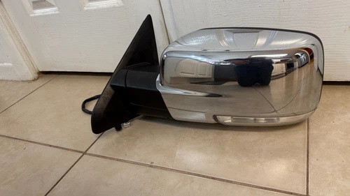 2014 2015 - 2018 Dodge Ram Driver  LH Left Chrome Mirror Power w/BLIND SIDE OEM