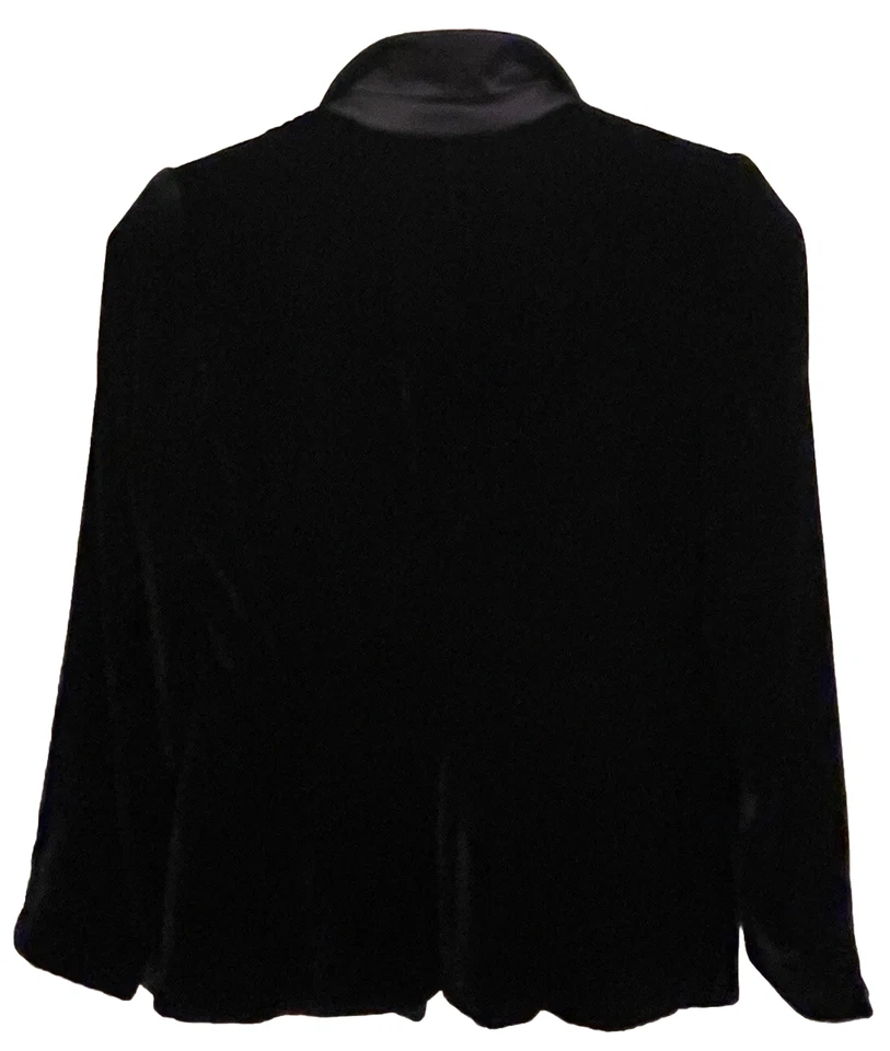 GIORGIO ARMANI Black Silk blend Tuxedo Blazer Jacket 40/ 4US $699.00 - Image 4 of 4