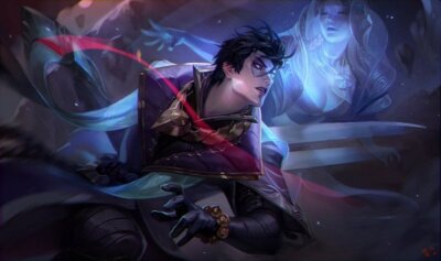 Anime alune league of legends aphelios classic Stitched Gaming Mat Desk