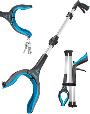40 Inch Grabber Reacher Tool for Seniors, Foldable Reacher Grabbers Pickup Stick