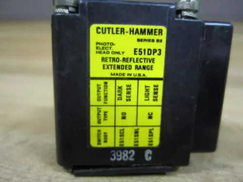 Cutler Hammer E51DP3 Photoelectric Head E51DP3 Series B2