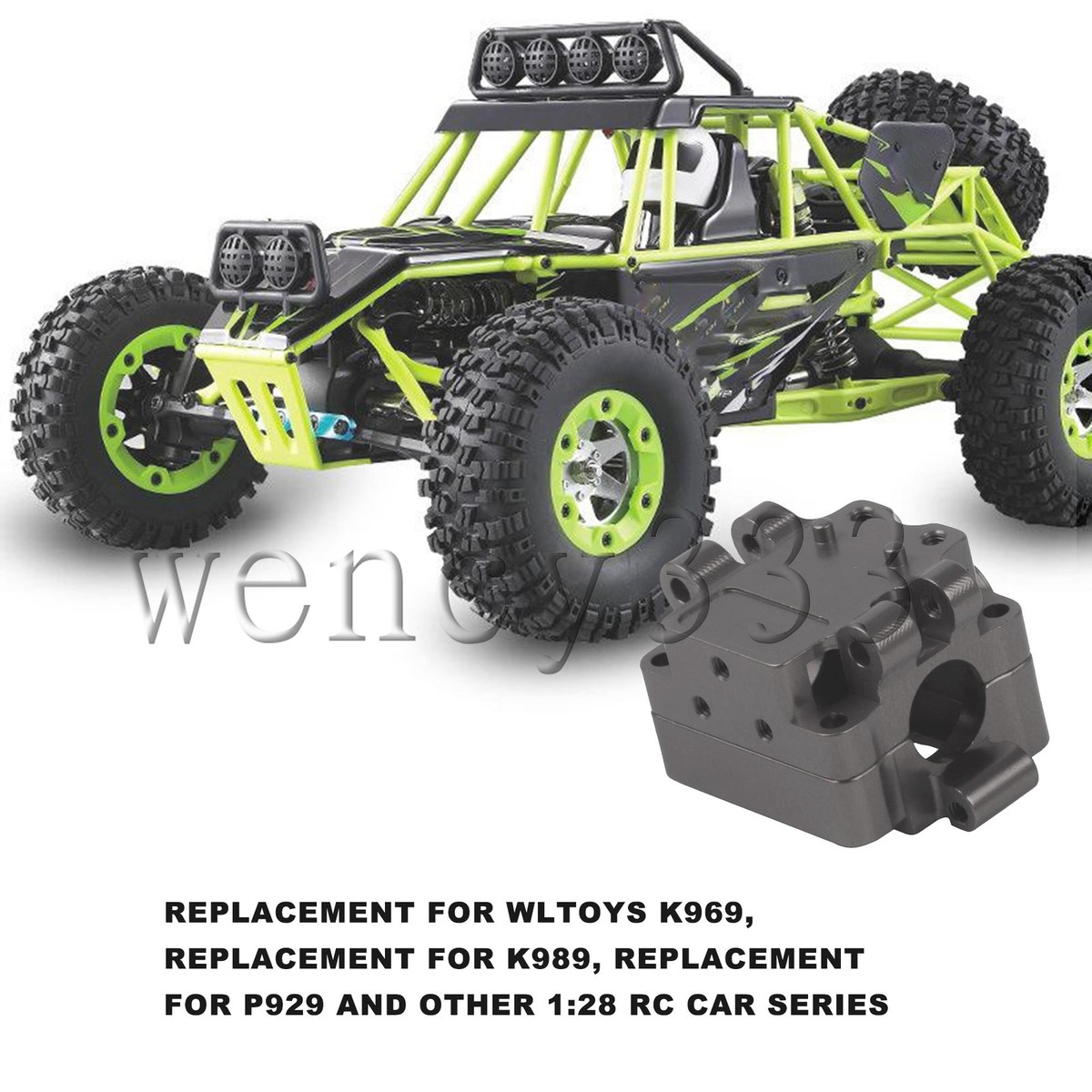 RC Cars Aluminum Gear Box Replacement for WLtoys K969 K989 P929