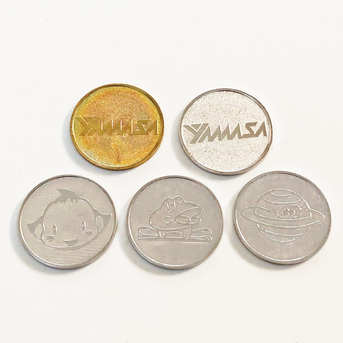 ◆非売品◆YAMASA COIN COLLECTION ヤマサコインコレクション Japan Yamasa Coin Token Collection Set 5 pc Slot Pulsar Time
