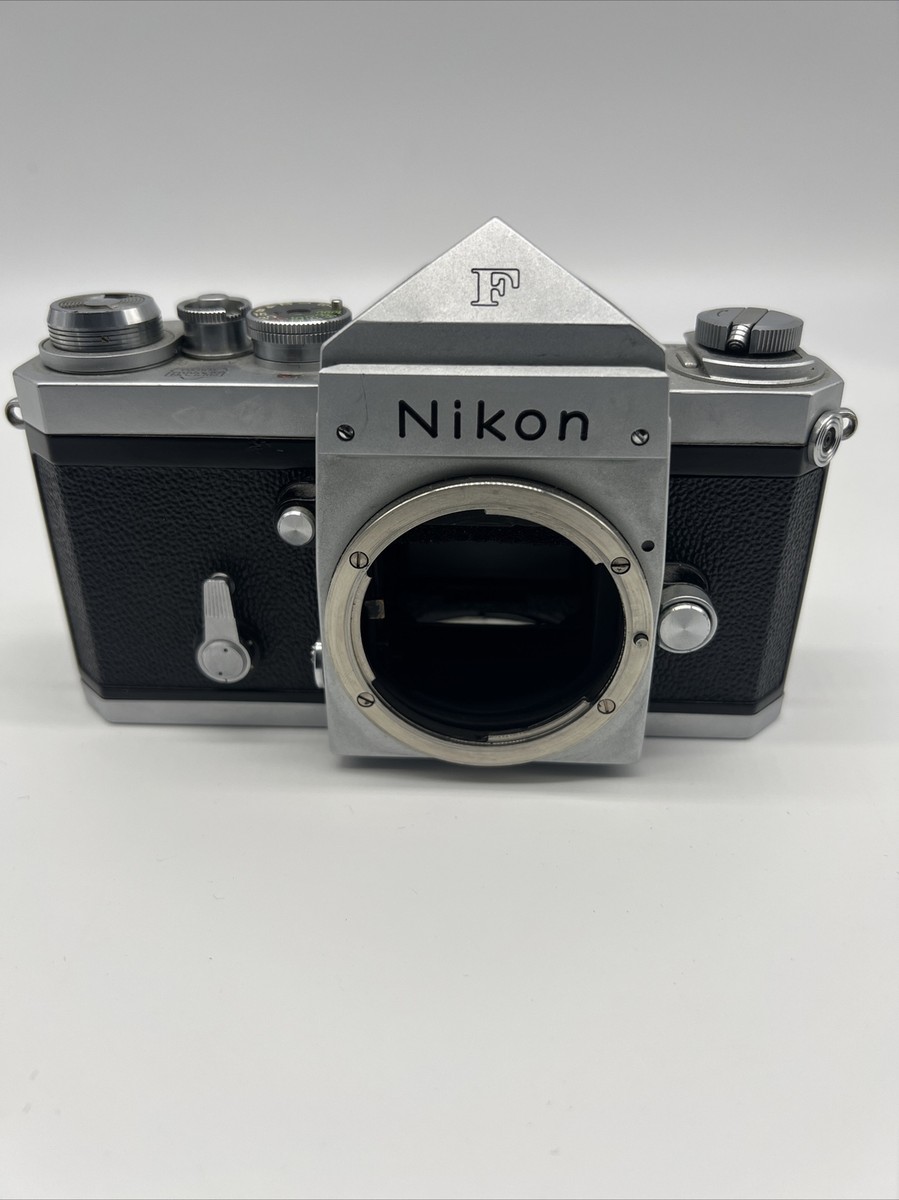 Nikon F Eye Level 35mm SLR フィルムカメラ #DF14 Nikon F Chrome Eyelevel Prism 35mm Film SLR | eBay