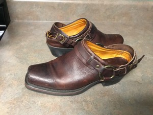 frye belted harness boots