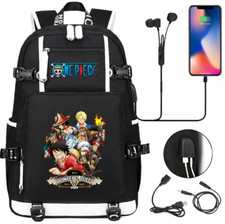 Anime One Piece Backpack Outdoor Ruskback Travel Bag Teenagers Schoolbag Mochila