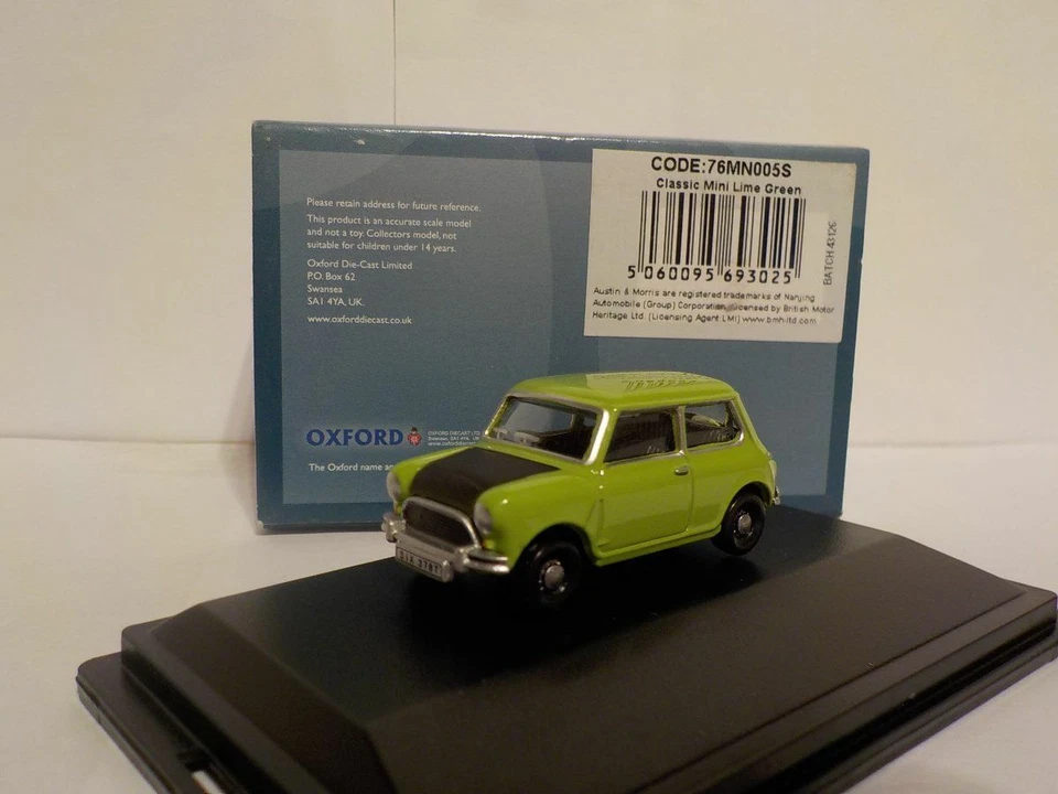 Model Car. Classic Mini, Mr Bean, Style. Oxford Diecast 1/76 New Gift - Image 2 of 2