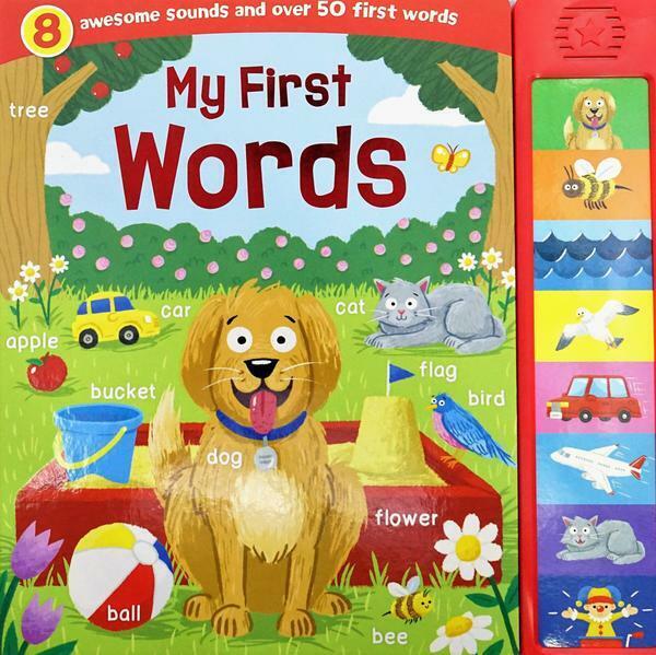 Baby / Kids My First Words 8 button Sound book Ages 0+ Hardback NEW!!!!