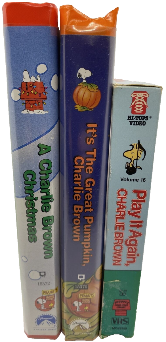 Charlie Brown Snoopy Peanuts 3 VHS Lot Christmas Great Charlie Brown Snoopy Peanuts 3 VHS Lot Christmas Great