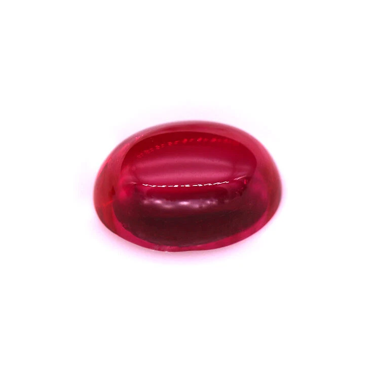 Red Ruby 2x3mmto3x5m Oval Flat Back Cabochon Synthetic Loose Gemstone Calibrated - Image 3 of 4
