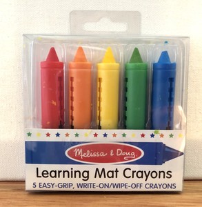 melissa and doug learning mat crayons
