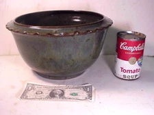 1986 Jugtown Ware Vernon Owens 10" Mixing Bowl with Fluted Rim