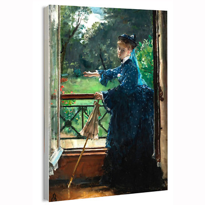 Femme au balcon Alfred Stevens (Belgian, 1817 - 1875)  Movie Poster or Canvas