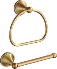 Brass Toilet Paper Holder Towel Ring, Antique Brass Towel Holder Toilet Paper
