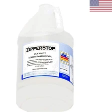 Low Viscosity Water White Sewing Machine Oil - 1 Gallon Jug for Textile Use