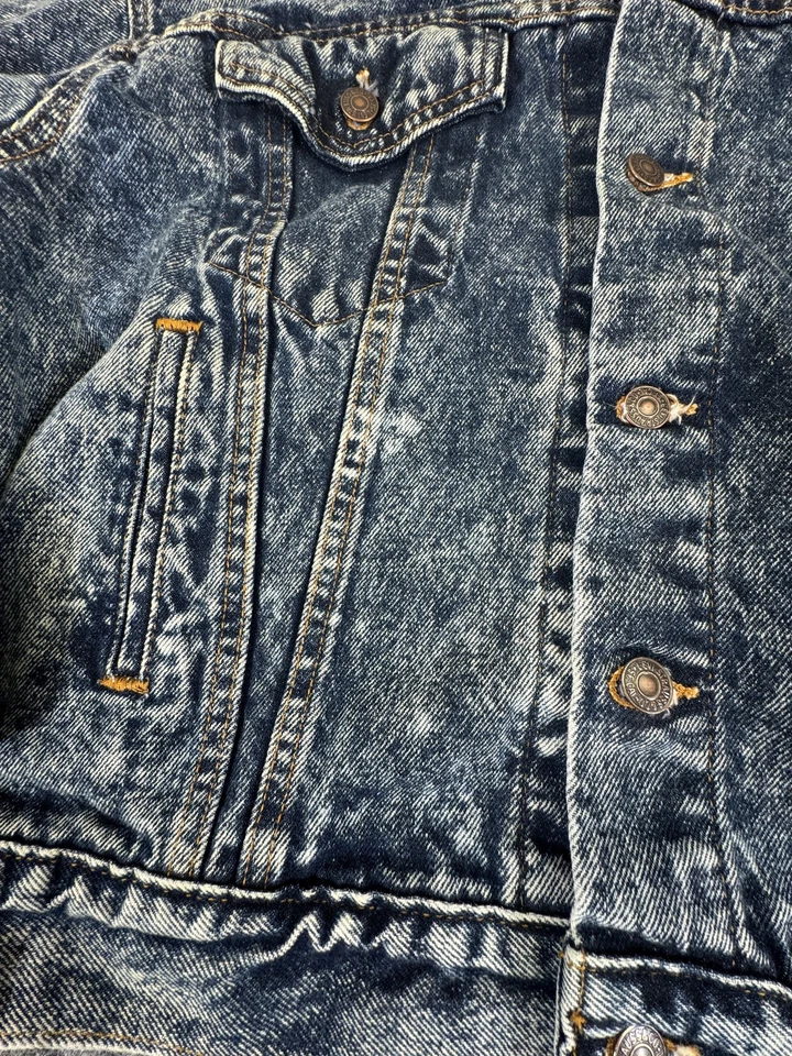 Chaqueta vaquera vintage años 80 Levis Red Wing 70507-0227 lavado ácido EE. UU. para hombre L Foto 2 de 4